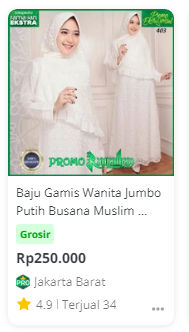 busana muslim wanita modern tokopedia